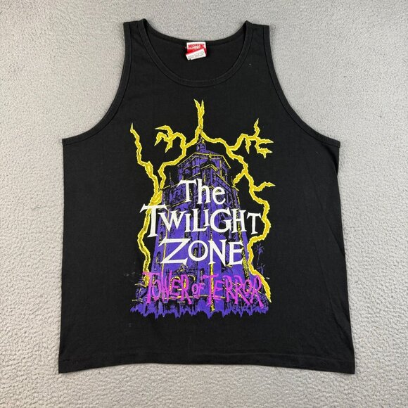 Disney Twilight Zone Tower Of Terror VTG Tank Top Sleeveless Shirt Extra Large